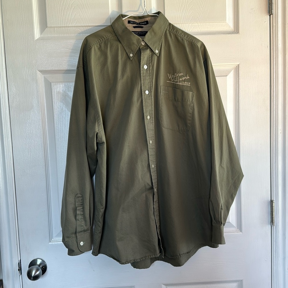 Devon & Jones Western Millwork & Lumber button up!